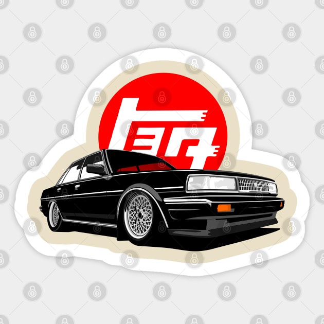 toyota cressida/cresta Sticker by small alley co